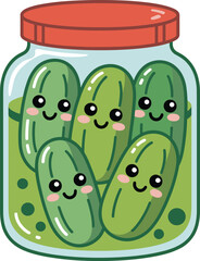 That jar of pickles is so cheerful! Here is the title and the keyword list you requested, formatted for Adobe Stock