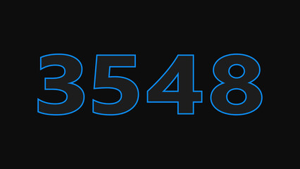 Abstract glowing neon text countdown number illustration background 4K resolution.