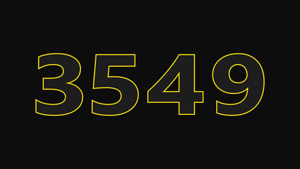 Abstract glowing neon text countdown number illustration background 4K resolution.