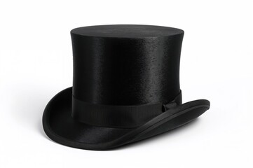 Vintage dark men's hat on a plain white backdrop