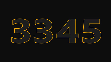 Abstract glowing neon text countdown number illustration background 4K resolution.