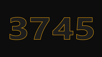 Abstract glowing neon text countdown number illustration background 4K resolution.