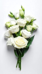 Fototapeta premium A bouquet of delicate white flowers
