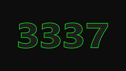Abstract glowing neon text countdown number illustration background 4K resolution.