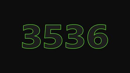 Abstract glowing neon text countdown number illustration background 4K resolution.