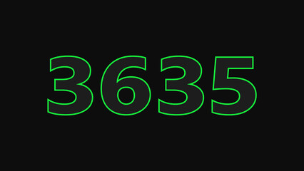 Abstract glowing neon text countdown number illustration background 4K resolution.