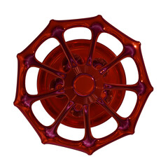 Metal abstract shape, 3d render
