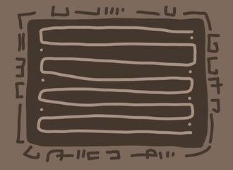 Minimal abstract image for printing. Picture for modern interiors. The picture is painted by hand on a tablet.
