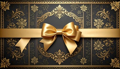 Elegant gold gift card or certificate design