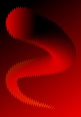 Futuristic Red Glass Effect Abstract Wavy Stripe Texture Digital Background for Modern Web Poster Banner Design and Creative Artwork