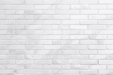 Obraz premium Panoramic view of a white brick wall with an abstract textured pattern.