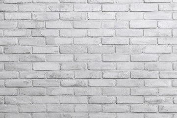 Naklejka premium White brick wall pattern texture for background design