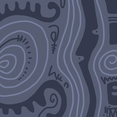 Minimal abstract image for printing. Picture for modern interiors. The picture is painted by hand on a tablet. © neurostructure