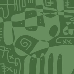 Minimal abstract image for printing. Picture for modern interiors. The picture is painted by hand on a tablet. © neurostructure