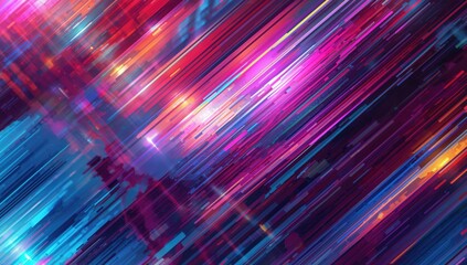 Multicolored abstract lines with unique textures