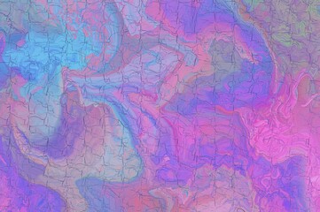 Obraz premium Foam surface with colored backdrop