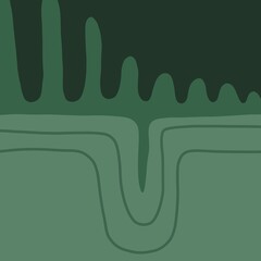 Minimal abstract image for printing. Picture for modern interiors. The picture is painted by hand on a tablet. © neurostructure