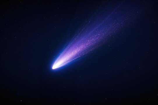 Nighttime comet view