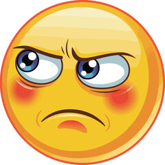 This is a great image for expressing displeasure! Here are the title and keyword suggestions, optimized for Adobe Stock SEO