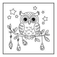 Cute Kawaii Christmas Coloring Book.