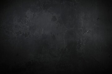 Fototapeta premium Black Grunge Surface, Dark Textured Wall
