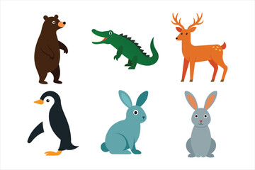 vector set of animals