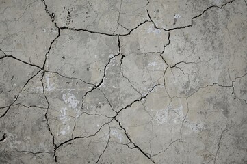 Obraz premium Concrete wall with cracks texture