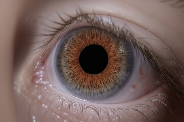 Fototapeta na wymiar Diabetes-related eye damage causing vision disturbances and potential blindness