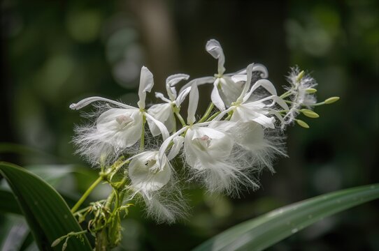 Congea Tomentosa Plant Known as Wooly Congea and Shower Orchid