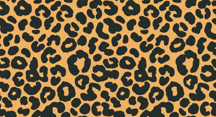 Leopard Print Seamless Pattern &ndash; Vector Animal Skin Design for Fabric, Fashion, and Textile