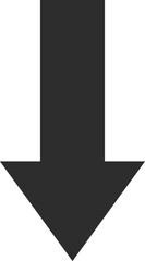 black arrow sign down
