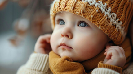 Cute Child Looking Adorable and Thoughtful