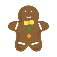 ジンジャーブレッドマン　クッキー　イラスト