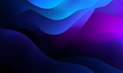 Fototapeta premium Blue, Purple, and Pink Flowing Wave Abstract with Gradient Motion for Elegant, Minimalist Design