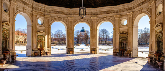 Famous Munich Hofgarten  Bavaria