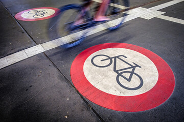 typical bike lane in germany