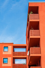 typical apartment house in austria