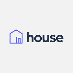 Home area, home location logo design