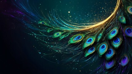 Artistic Peacock Feather Design