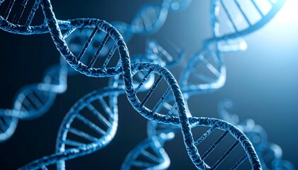 DNA Helix Structure - A Detailed Scientific Visualization.