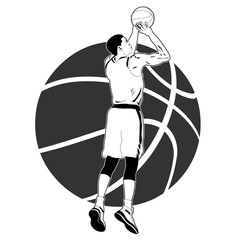 Basketball player clip art