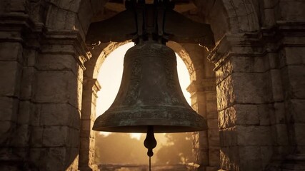 Ornate Bell Texture Historical Landmark Promotion / Event Teaser