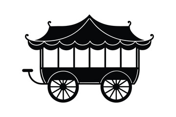 Cartoon palki in playful style vector silhouette illustration