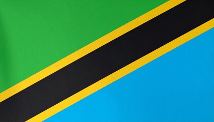 A diagonal path divides sky and soil—Tanzania’s flag flows in green, blue, black, and gold, stitched with the pulse of land, ocean, people, and wealth. It’s a banner of natural harmony and cultural pr