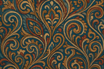 Ornamental abstract background  high quality fabric art