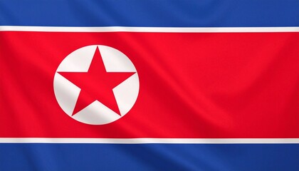 A red star rises within a white circle—North Korea’s flag commands with symmetry and symbolism, where red speaks of revolution, blue of peace, and white of purity. It’s a banner of defiance and discip