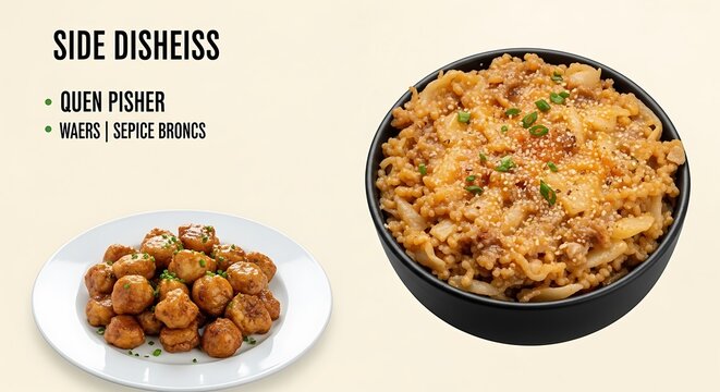 Delicious Side Dishes - Quen Pisher and Wafers with Spice Bronze.