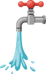 faucet with water drop