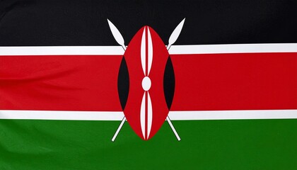 A bold tribute to freedom and unity, the Kenyan flag blends cultural pride with the strength of resistance, framed by peace and natural beauty.