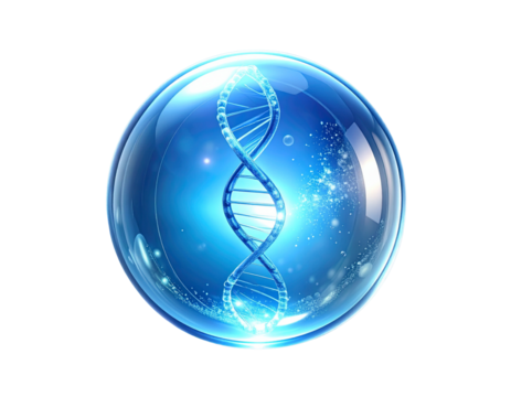 Luxury Beauty Collagen Bubble with DNA Helix – Scientific Cosmetic Concept